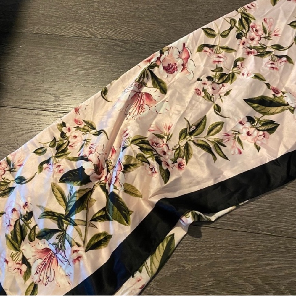 White House Black Floral Silk Scarf